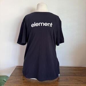 Element Relaxed Fit Black T-Shirt Juniors Medium